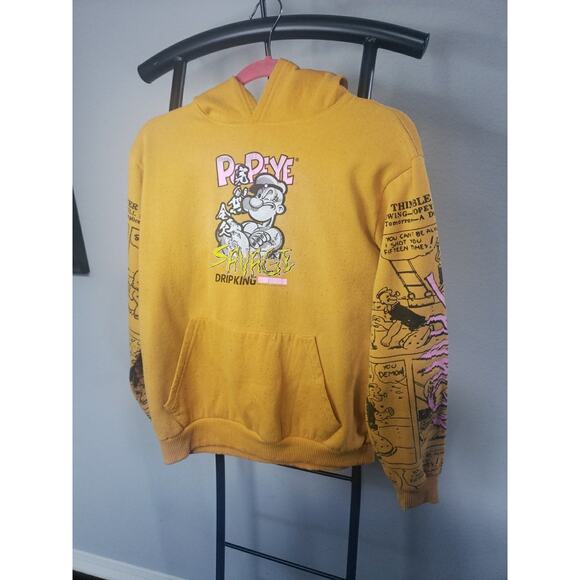 Popeye the Sailor Man Hoodie Windbreaker Comics Cartoon TV Movie, Size L - Picture 2 of 6